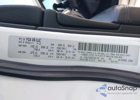 2015 Jeep Grand Cherokee Laredo from USA, damaged, VIN 1C4RJFAG8FC851747